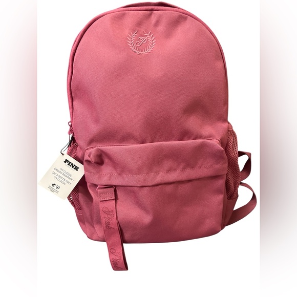 PINK Victoria's Secret Ivy Classic Pink Canvas Backpack - Picture 1 of 10